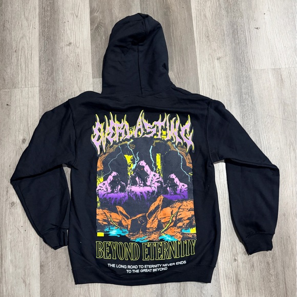 Vitriol Beyond Eternity Black Hoodie Size S - Picture 5 of 7